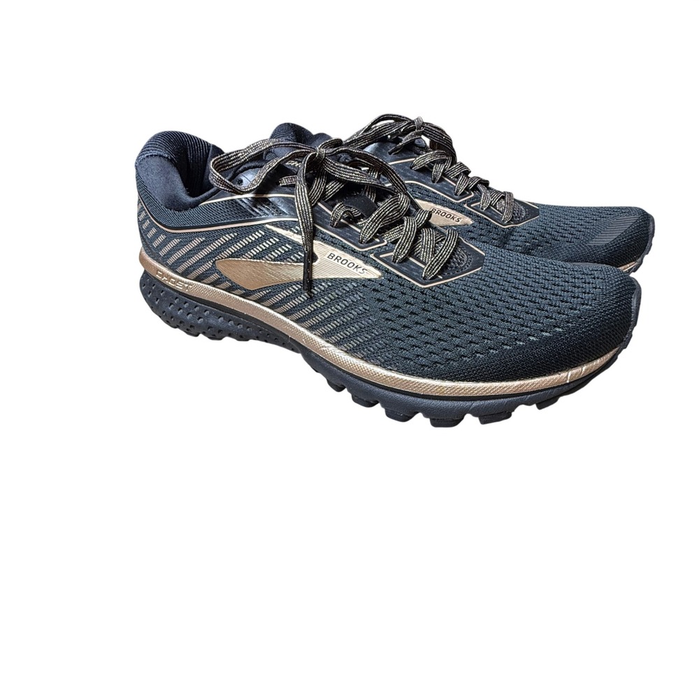 Brooks Ghost 12 Womens Running Shoes Black Gold  Size 8